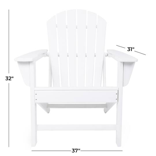 White Traditional Adirondack Chair